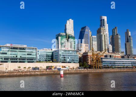 Hochhäuser, Puerto Madero District, Buenos Aires, Argentinien, Südamerika Stockfoto