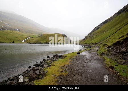 Landschaft auf Saksun, Färöer Inseln Stockfoto