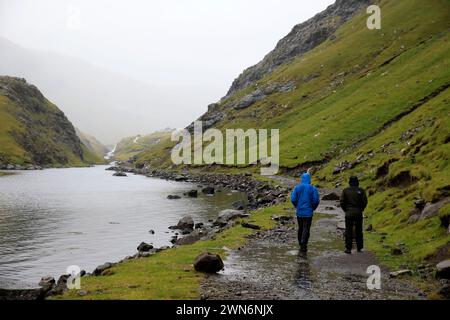 Landschaft auf Saksun, Färöer Inseln Stockfoto