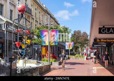 The Bucket Fountain, Cuba Street, Te Aro, Wellington, Neuseeland Stockfoto