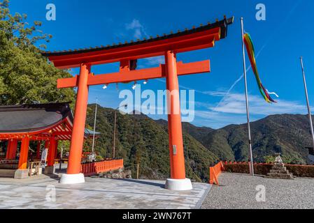 Kumano Nachi Taisha Grand Shinto Schrein in Nachisan in der japanischen Präfektur Wakayama am 16. Februar 2024 Stockfoto