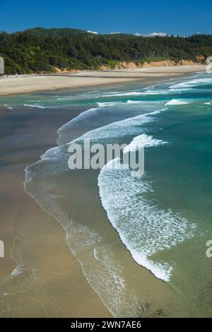 Beverly Beach View, Devils Punchbowl State Park, Otter Crest, Oregon Stockfoto