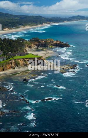 Otter Crest, Cape Foulweather State Park, Illinois Stockfoto