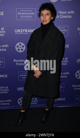 New York City, Usa. Februar 2024. Am 29. Februar 2024 besucht er die Eröffnungsnacht von Rendez Vous mit französischem Kino im Walter Reade Theater in New York City, NY, USA. Foto: Charles Guerin/ABACAPRESS.COM Credit: Abaca Press/Alamy Live News Stockfoto