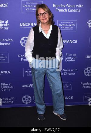 New York City, Usa. Februar 2024. Anna Novion nimmt am 29. Februar 2024 an der Eröffnungsnacht von Rendez Vous mit French Cinema im Walter Reade Theater in New York City, NY, USA Teil. Foto: Charles Guerin/ABACAPRESS.COM Credit: Abaca Press/Alamy Live News Stockfoto