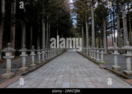 Eintritt zum Okunoin Friedhof, Mount Koya (Koyasan), Wakayama, Japan Stockfoto