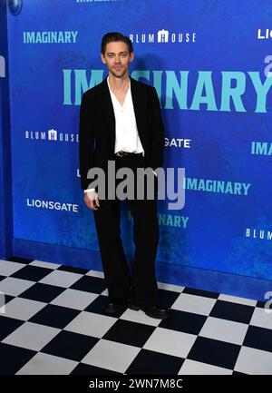 Los Angeles, Kalifornien, USA 29. Februar 2024 Schauspieler Tom Payne nimmt am 29. Februar 2024 am Lionsgate Blumhouse Imagination Premiere Event im The Grove in Los Angeles, Kalifornien, USA Teil. Foto: Barry King/Alamy Live News Stockfoto