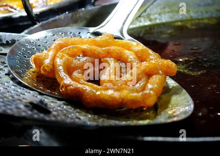 Indore Sarafa Basar, Indiens Hauptstadt von Midnight Food, Madhya Pradesh, Taste of India. Stockfoto