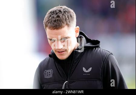 Heidenheim, Deutschland. Februar 2024. firo: 17.02.2024, Fußball, 1. Liga, 1. Bundesliga, Saison 2023/2024, 22. Spieltag 1.FC Heidenheim - Bayer 04 Leverkusen 1:2, Florian Wirtz, Bayer 04 Leverkusen, Bayer 04, Leverkusen, Bayerisch, Halbfigur, Credit: dpa/Alamy Live News Stockfoto