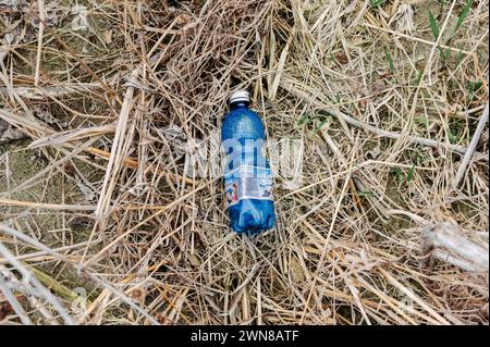 Umweltkrise und Kunststoffbelastung in landwirtschaftlichen Gebieten Stockfoto