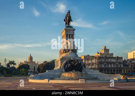 28. Oktober 2019: Denkmal Maximo Gomez in havanna, kuba, errichtet vom Italiener Aldo Gamba im Jahr 1935, gewidmet General Maximo Gomez, unabhängiger Kubaner A Stockfoto