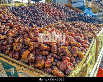 Dates Markt in Mount Shud, Saudi-Arabien. Stockfoto