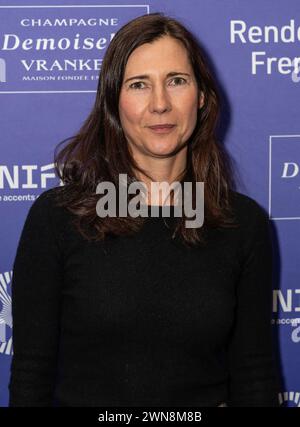 29. Februar 2024, New York, New York, Vereinigte Staaten: Sophie Barthes nimmt an der Eröffnungsnacht des 29. Rendez-Vous mit French Cinema Showcase im Walter Reade Theater in New York Teil (Credit Image: © Lev Radin/Pacific Press via ZUMA Press Wire) NUR ZUR REDAKTIONELLEN VERWENDUNG! Nicht für kommerzielle ZWECKE! Stockfoto