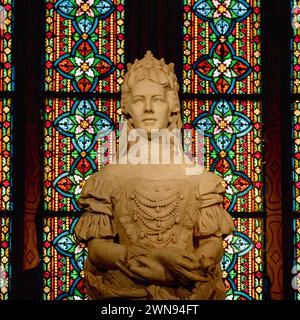 Die Statue der Kaiserin Elisabeth von Österreich und Königin von Ungarn in der St. Matthias Kirche in Budapest Stockfoto