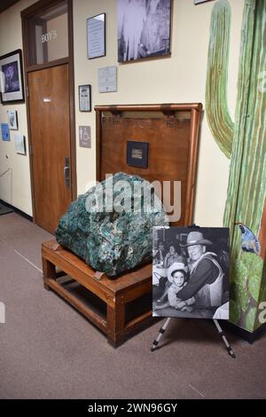 Miami, AZ., USA 1/27/2024. Das Bullion Plaza Cultural Center & Museum ist eine engagierte Arbeit in Arbeit. Ursprünglich ein öffentliches Gymnasium. Stockfoto