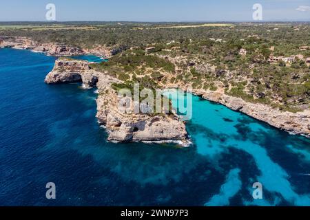 Calo des Moro, Santanyi, Mallorca, Balearen, Spanien Stockfoto