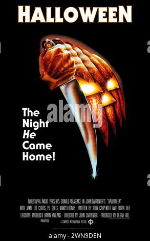 Halloween-Filmposter Stockfoto