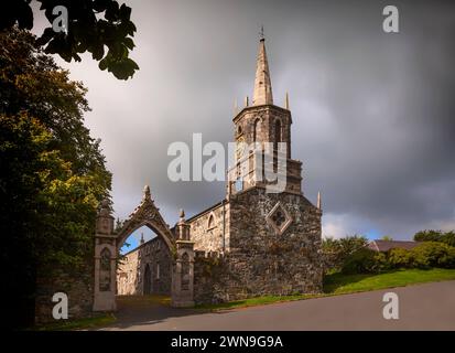 Die Clanbrassil Barn im Tollymore Forest Park im County Down, Nordirland Stockfoto