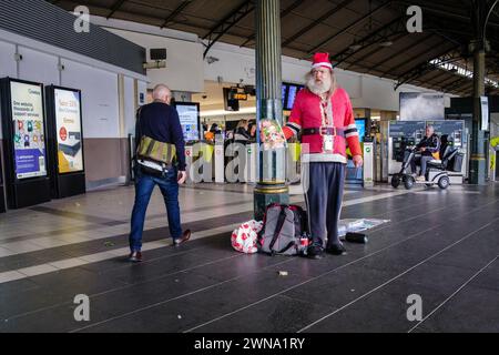 Großer Verkäufer bei Christmas, Melbourne, Victoria, Australien Stockfoto