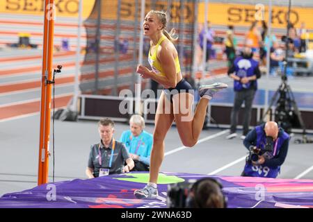 Glasgow, Großbritannien. März 202. Leichtathletik-Weltmeisterschaften in der Emirates Arena, Glasgow am Freitag, den 1. März 2024. (Foto: Pat Scaasi | MI News) Credit: MI News & Sport /Alamy Live News Stockfoto