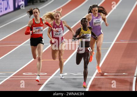 Glasgow, Großbritannien. März 202. Leichtathletik-Weltmeisterschaften in der Emirates Arena, Glasgow am Freitag, den 1. März 2024. (Foto: Pat Scaasi | MI News) Credit: MI News & Sport /Alamy Live News Stockfoto