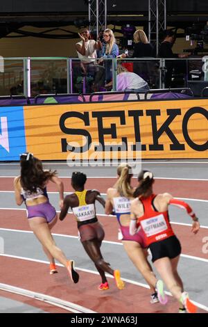 Glasgow, Großbritannien. März 202. Leichtathletik-Weltmeisterschaften in der Emirates Arena, Glasgow am Freitag, den 1. März 2024. (Foto: Pat Scaasi | MI News) Credit: MI News & Sport /Alamy Live News Stockfoto