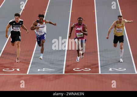 Glasgow, Großbritannien. März 202. Leichtathletik-Weltmeisterschaften in der Emirates Arena, Glasgow am Freitag, den 1. März 2024. (Foto: Pat Scaasi | MI News) Credit: MI News & Sport /Alamy Live News Stockfoto