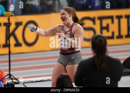 Glasgow, Großbritannien. März 202. Leichtathletik-Weltmeisterschaften in der Emirates Arena, Glasgow am Freitag, den 1. März 2024. (Foto: Pat Scaasi | MI News) Credit: MI News & Sport /Alamy Live News Stockfoto