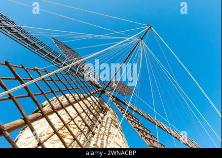 Windmühle im Stadtteil Santa Catalina von Palma de Mallorca. Stockfoto