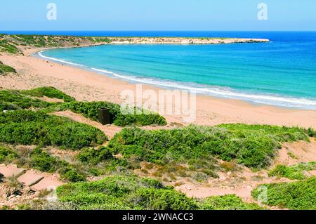 Lara Beach auf der Halbinsel Akamas im Westen Zyperns. Stockfoto