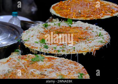 Indore Sarafa Basar, Indiens Hauptstadt von Midnight Food, Madhya Pradesh, Taste of India. Stockfoto