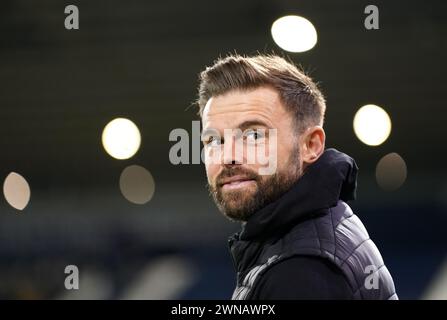 Coventry City's Matthew Godden vor dem Sky Bet Championship-Spiel in der Coventry Building Society Arena, Coventry. Bilddatum: Freitag, 1. März 2024. Stockfoto