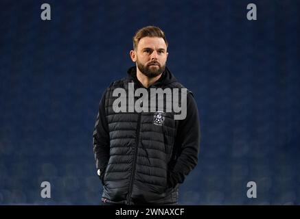 Coventry City's Matthew Godden vor dem Sky Bet Championship-Spiel in der Coventry Building Society Arena, Coventry. Bilddatum: Freitag, 1. März 2024. Stockfoto