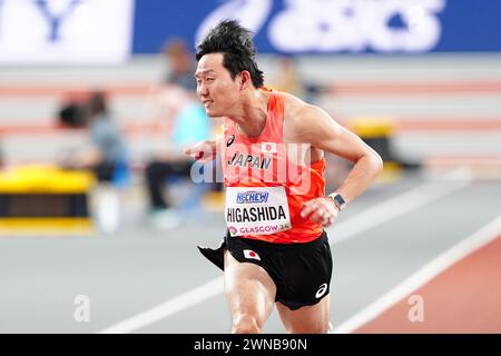 Der japanische Akihiro Higashida tritt am ersten Tag der Leichtathletik ...