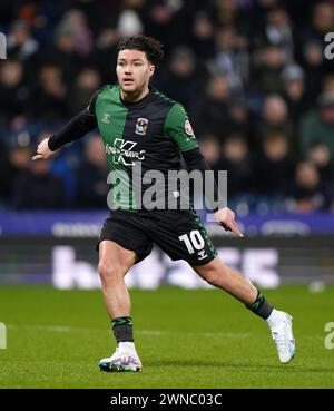 Coventry City's Callum O'Hare während des Sky Bet Championship Matches in der Coventry Building Society Arena, Coventry. Bilddatum: Freitag, 1. März 2024. Stockfoto