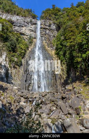 Nachi Falls Nachi no Taki in Nachikatsuura, Präfektur Wakayama in Japan, zweithöchster japanischer Wasserfall in Kumano Kodo Stockfoto