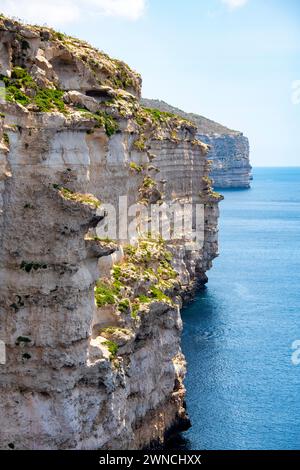 Kalkstein Dingli Klippen - Malta Stockfoto