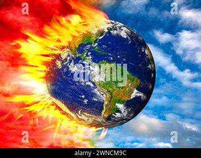 Klimawandel, konzeptionelle Illustration Stockfoto