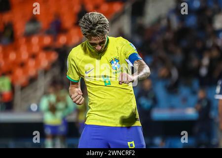 MENDOZA, ARGENTINIEN - 24. MAI: Marlon Gomes aus Brasilien feiert sein Tor beim Spiel zwischen Brasilien und Domi der FIFA U20-Weltmeisterschaft Argentinien 2023 Stockfoto