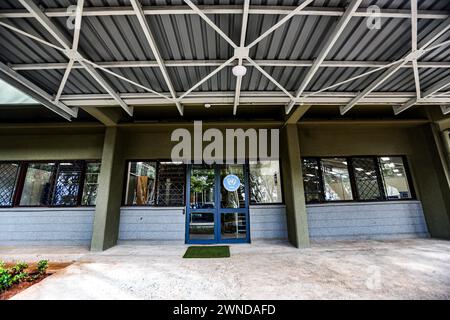 Nairobi, Nairobi, Kenia. März 2024. Ein Bild des Eingangs der OCHA-Abteilungstür der UN-Station in Nairobi. (Kreditbild: © Bianca Otero/ZUMA Press Wire) NUR REDAKTIONELLE VERWENDUNG! Nicht für kommerzielle ZWECKE! Stockfoto