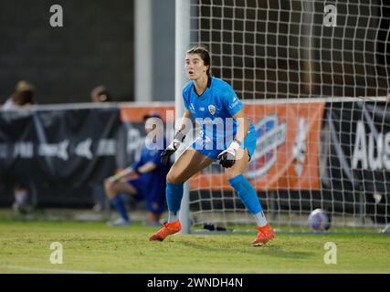 Brisbane, Australien. März 2024. Brisbane, Australien, 2. März 2024: Jordan Silkowitz (29 Brisbane) in Aktion während des Liberty A League Spiels zwischen Brisbane Roar und Melbourne City FC im Perry Park (Promediapix/SPP) Credit: SPP Sport Press Photo. /Alamy Live News Stockfoto