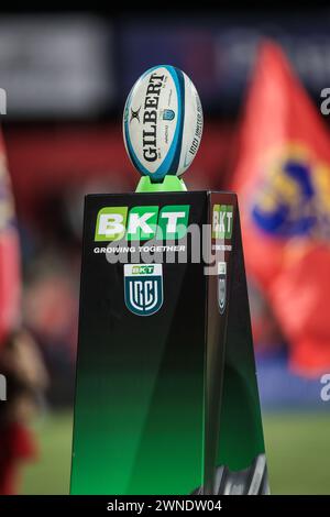 März 2024, Virgin Media Park, Cork, Irland - BKT United Rugby Championship: Munster 45 - Zebre Parma 29 Stockfoto