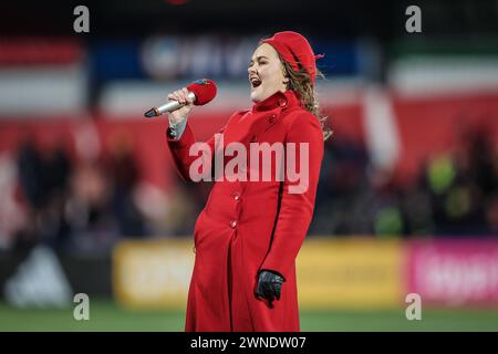 März 2024, Virgin Media Park, Cork, Irland - BKT United Rugby Championship: Munster 45 - Zebre Parma 29 Stockfoto
