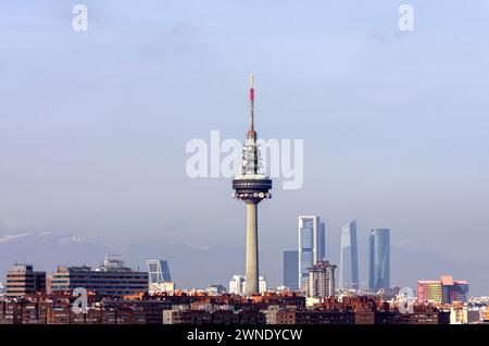 Vista de Madrid desde el Mirador Cerro del Tío Pío. Madrid. España Stockfoto