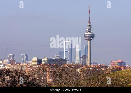 Vista de Madrid desde el Mirador Cerro del Tío Pío. Madrid. España Stockfoto