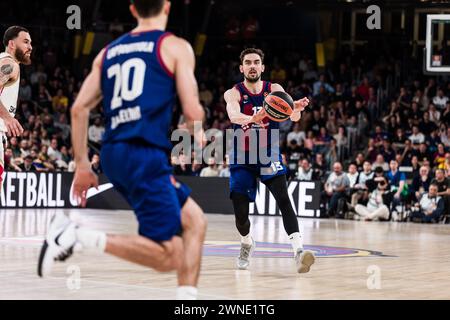 Tomas Satoransky vom FC Barcelona während des Basketballspiels der Turkish Airlines EuroLeague zwischen dem FC Barcelona und AS Monaco am 1. März 2024 im Palau Blaugrana in Barcelona, Spanien Stockfoto