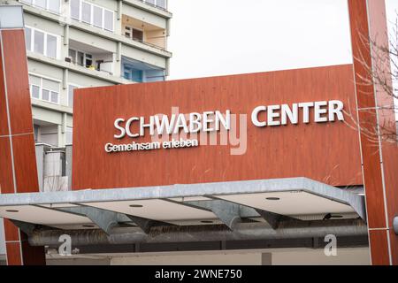 Augsburg, Bayern, Deutschland - 1. März 2024: Das verlassene Einkaufszentrum Schwaben Center in Augsburg *** das verlassene Einkaufszentrum Schwaben Center in Augsburg Stockfoto