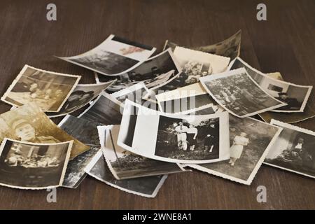 Alte Amateurfotos der Nachkriegszeit, 1940er Jahre Stockfoto