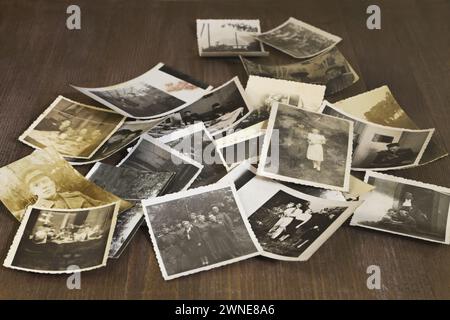 Alte Amateurfotos der Nachkriegszeit, 1940er Jahre Stockfoto