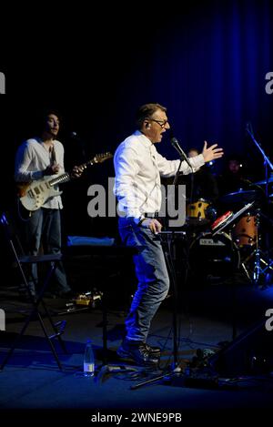 März 2024, Rom, Italien, Italien: GegÃ Telesforo auf der Bühne des Auditoriums Parco della Musica während des Live-Auftritts „Big Mama Legacy“ (Bild: © Roberto Bettacchi/Pacific Press via ZUMA Press Wire) NUR ZUR REDAKTIONELLEN VERWENDUNG! Nicht für kommerzielle ZWECKE! Stockfoto